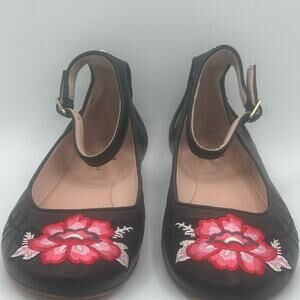 ❣️❣️SOLD❣️❣️Kate SPADE  Black Leather Ankle Strap Toe Box EUC Size 8M Retail 78$